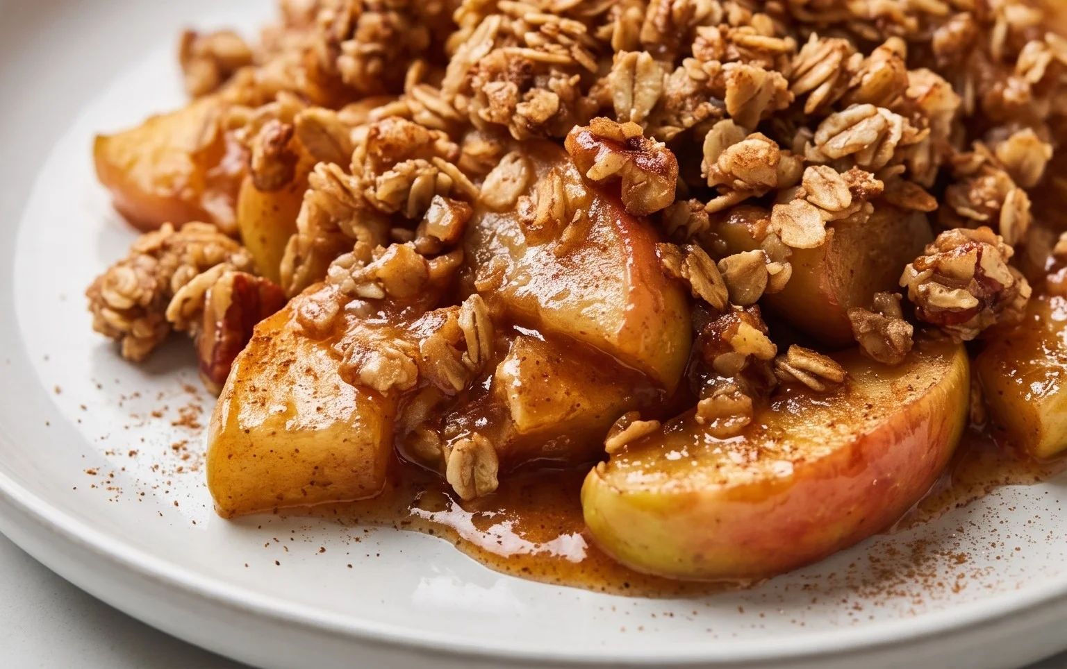 Healthy Breakfast Apple Crum extractble