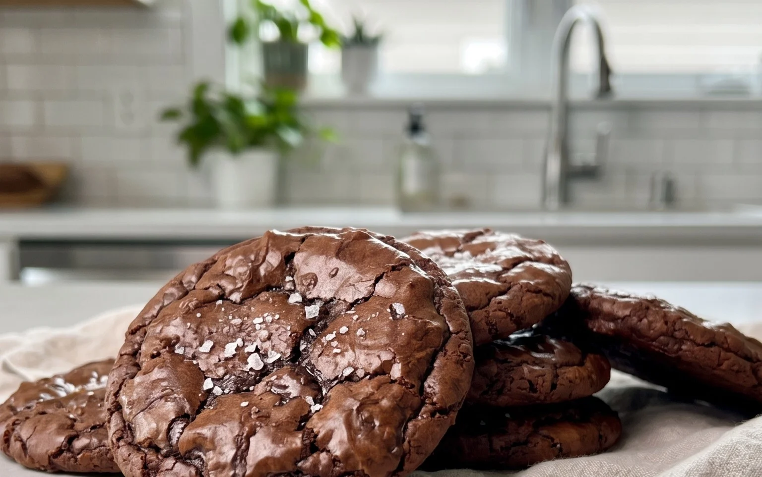 Salted Brownie Cookies
