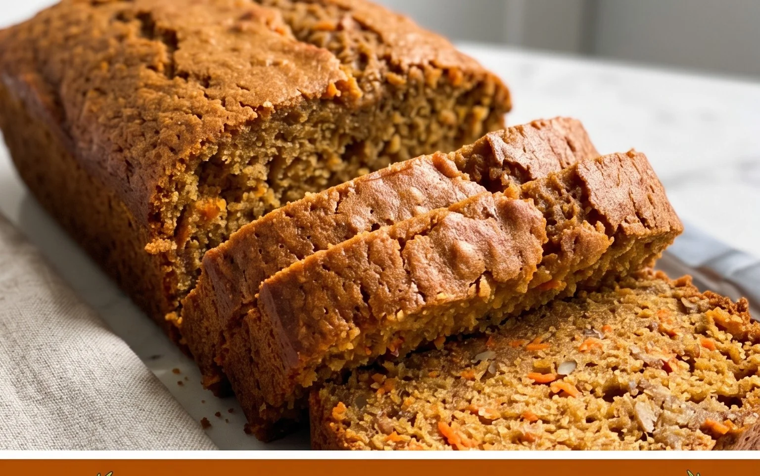Dairy Free Carrot Cake Banana Bread
