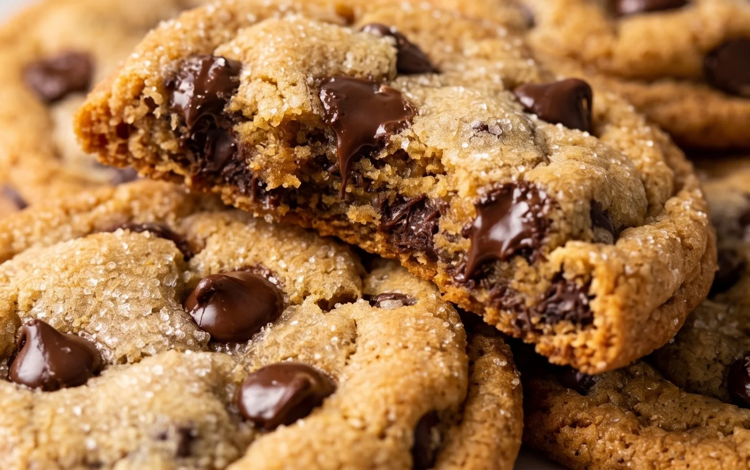 Crispy and Chewy Chocolate Chip Cookies