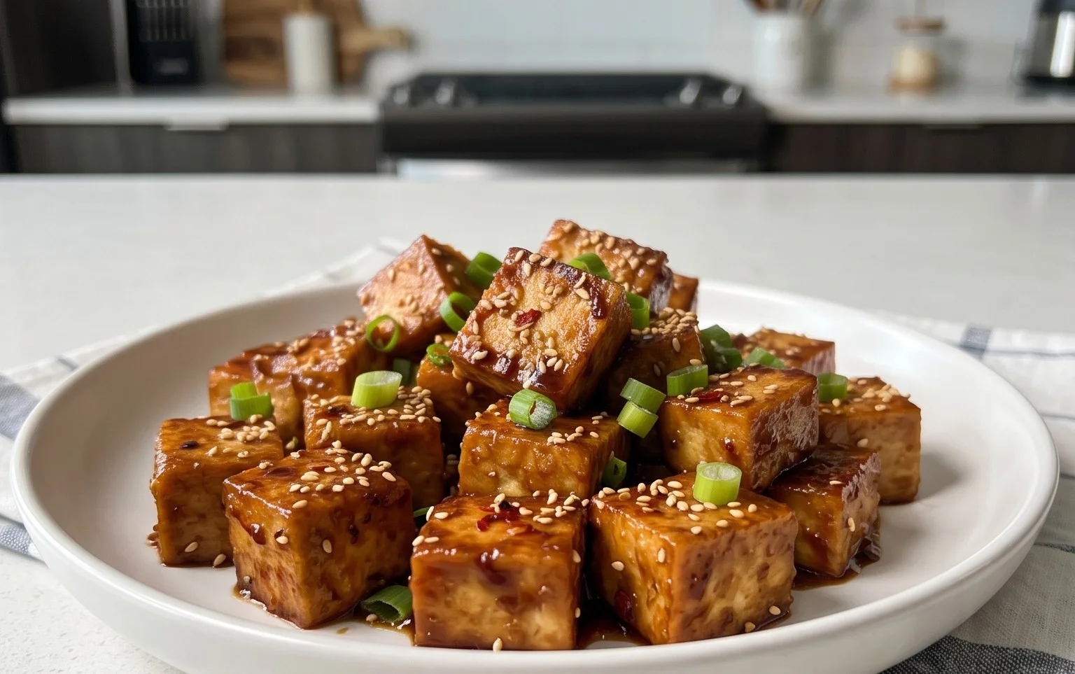 Honey Garlic Tofu