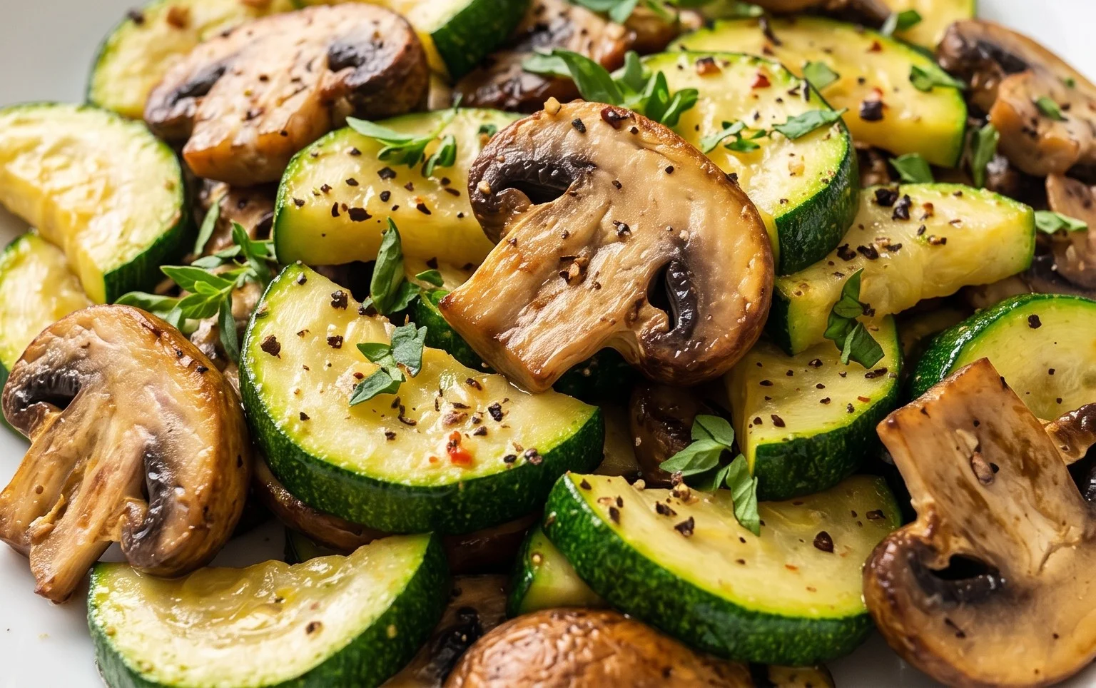 Skillet Zucchini and Mushrooms