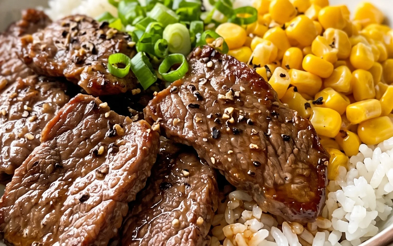 Beef Pepper Rice Bowl is a delicious meal option.