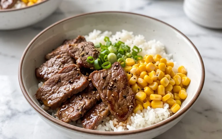 Beef Pepper Rice Bowl is a delicious meal option.