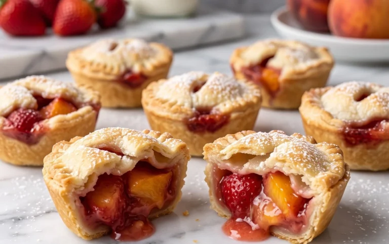 Strawberry Peach Pie Bites
