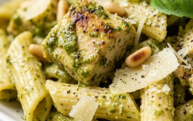 Creamy Chicken Pesto Pasta