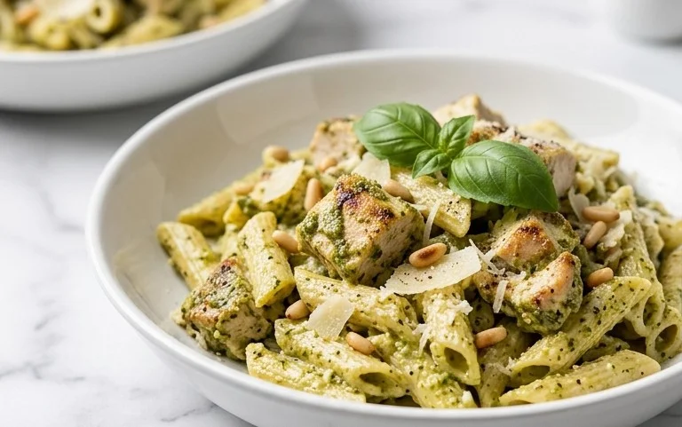 Creamy Chicken Pesto Pasta