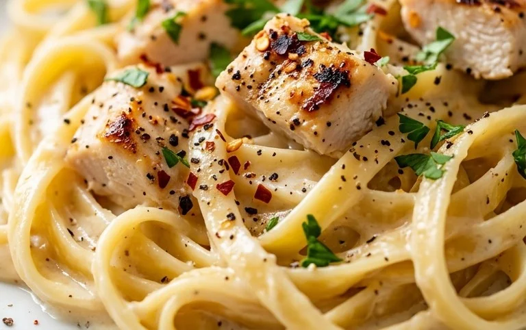 Low Calorie Chicken Alfredo