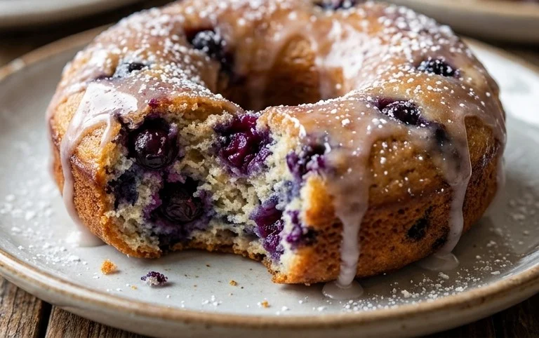 Blueberry Cake Donuts