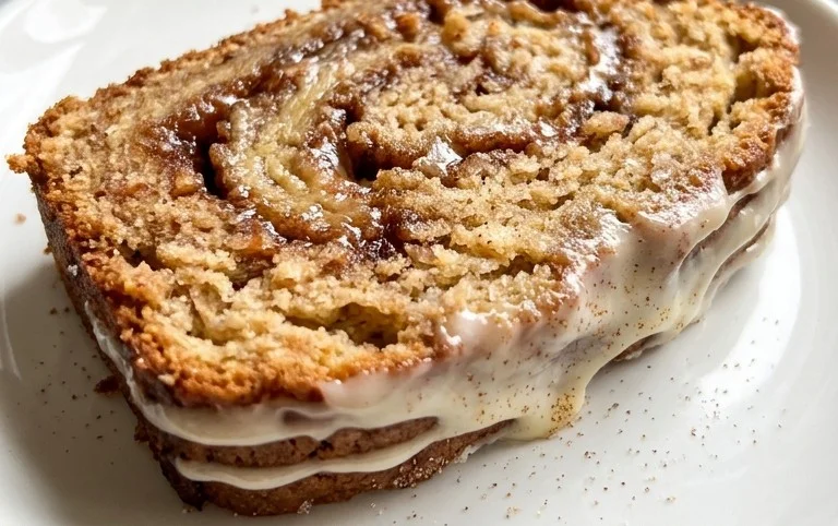 Cinnamon Roll Banana Bread