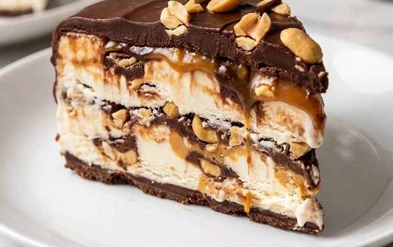 Buster Bar Ice Cream Cake