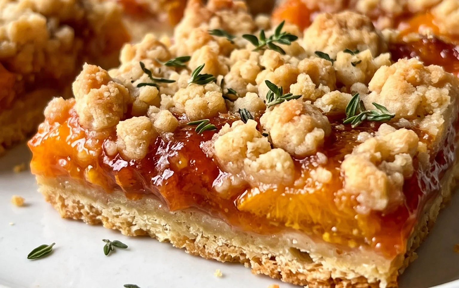 Fresh Peach Crum extractb Bars