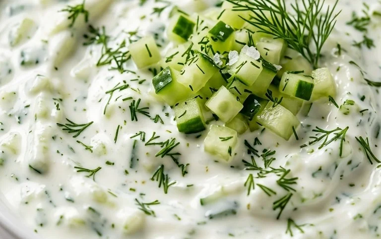Cucumber Dip with Sour Cream and Dill