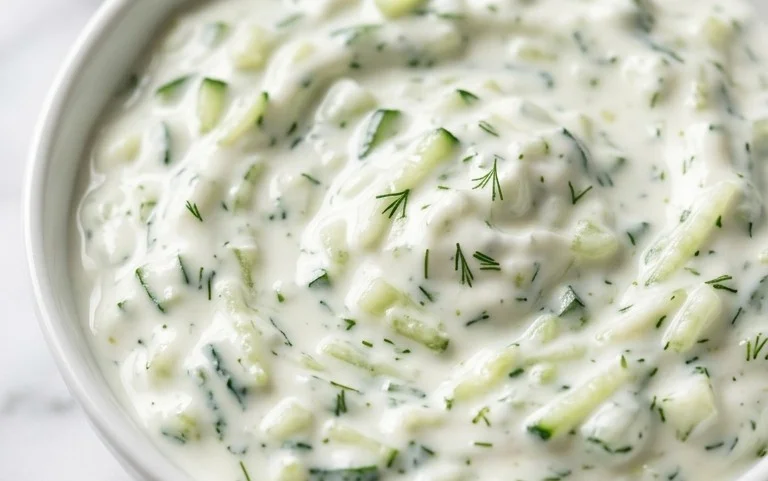 Cucumber Dip with Sour Cream and Dill
