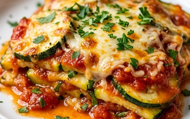 Three Cheese Zucchini Parmesan