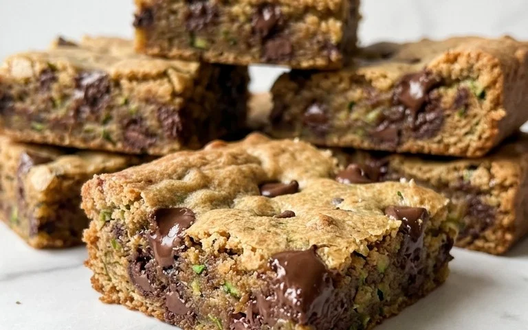 Chocolate Chip Zucchini Cookie Bars