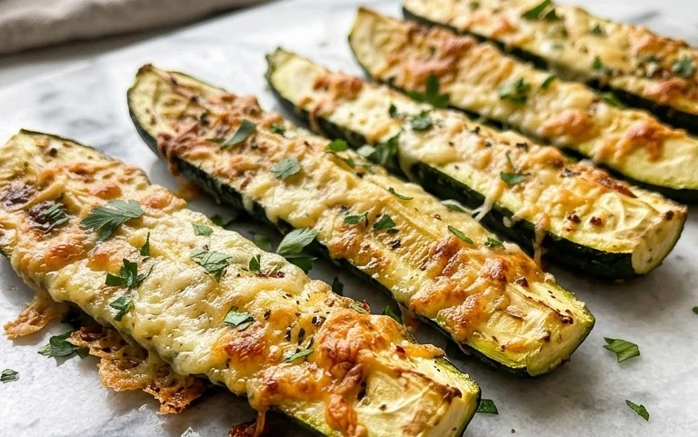 Oven Roasted Parmesan Zucchini 