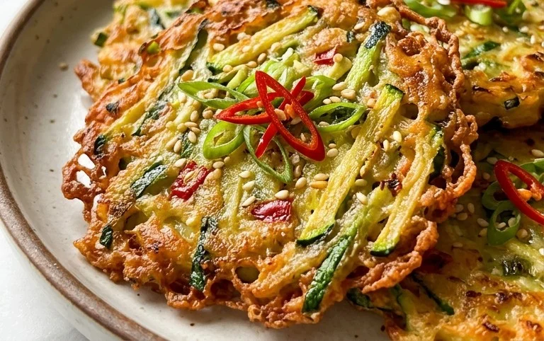 Quick & Easy Korean Zucchini Fritters (Hobak Jeon)