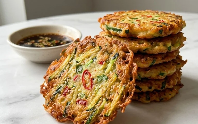 Quick & Easy Korean Zucchini Fritters (Hobak Jeon)