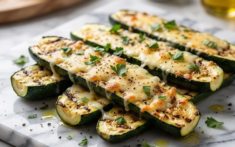 Grilled Zucchini with Parmesan