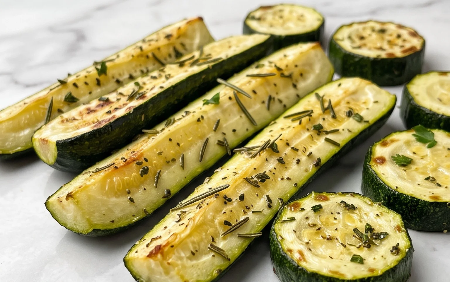 Simple Herb-Infused Roasted Zucchini Recipe