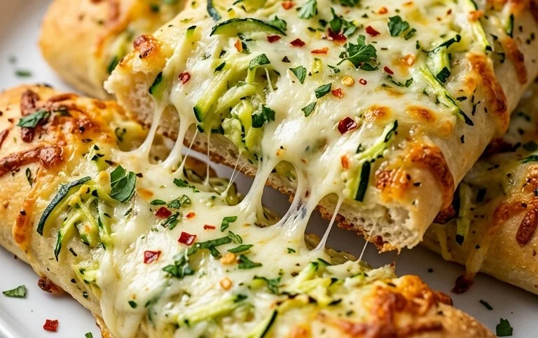 Cheesy Zucchini Breadsticks