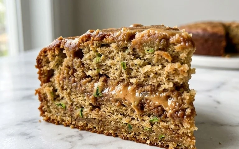 Moist Peanut Butter Zucchini Cake Recipe