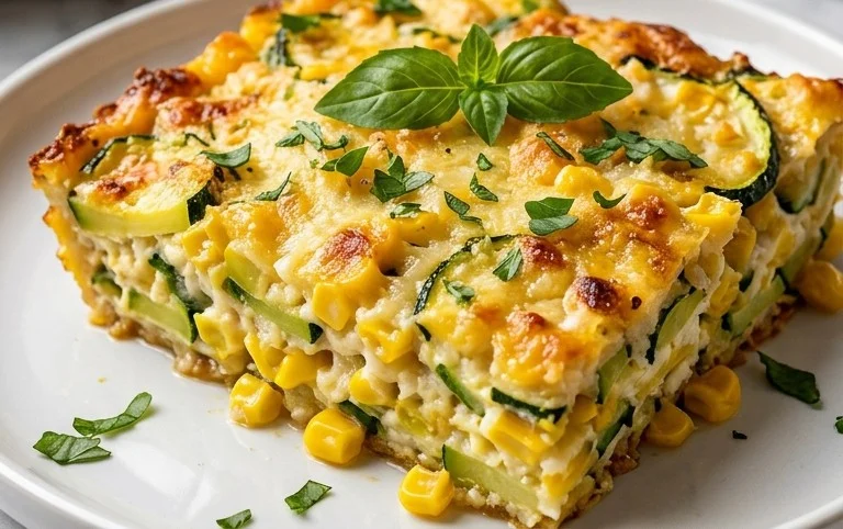 Zucchini Corn Parmesan Bake Recipe