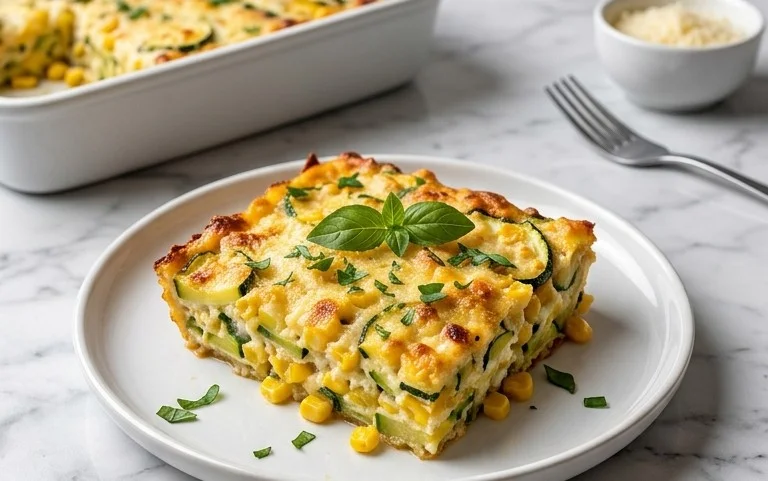Zucchini Corn Parmesan Bake Recipe